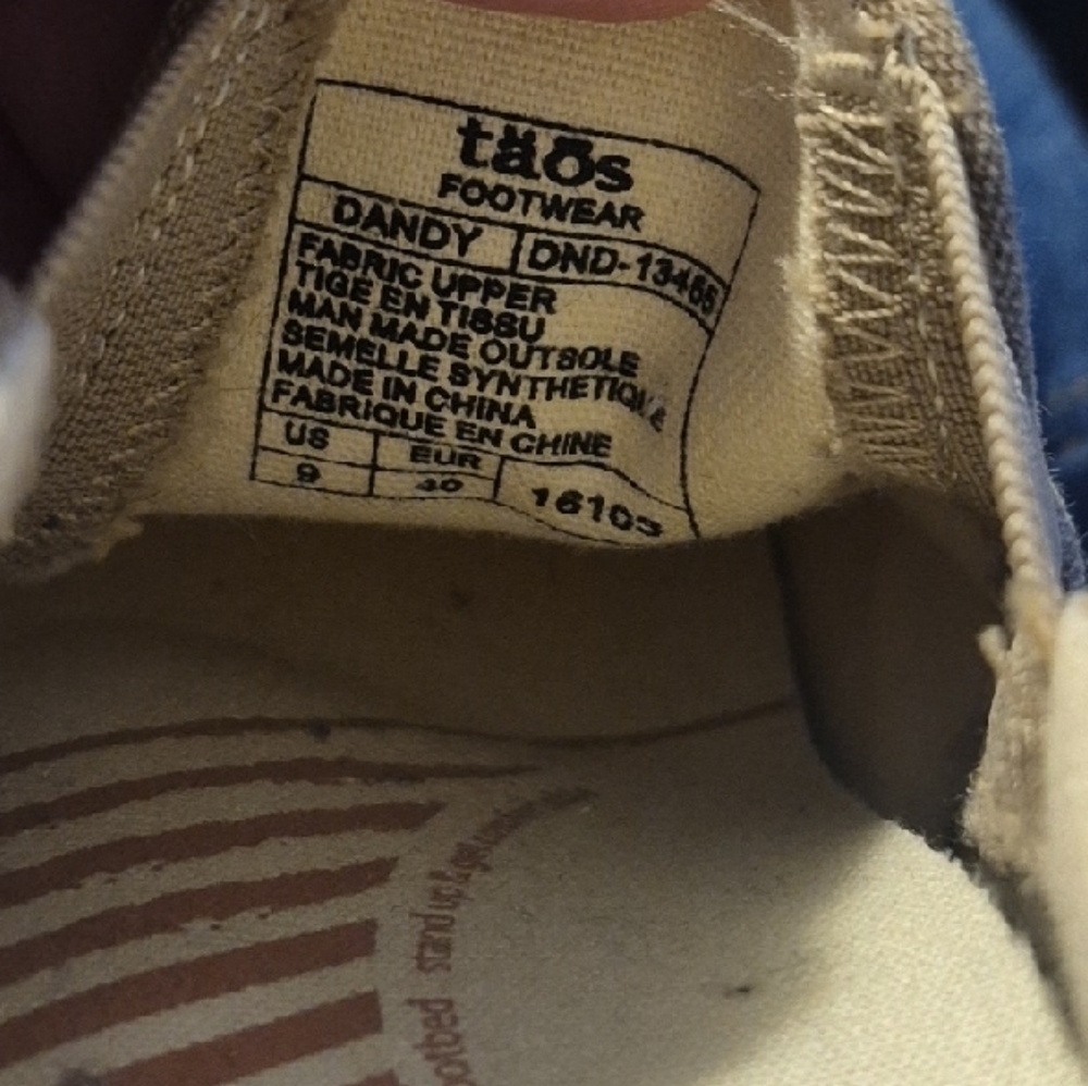 Taos Footwear Taupe Slip-On Canvas Flats - Picture 10 of 10